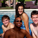Student Group at Pool